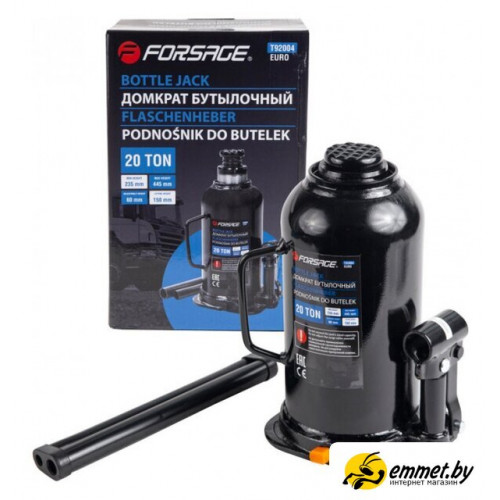 Бутылочный домкрат FORSAGE F-T92004(BR) (Euro) 20т