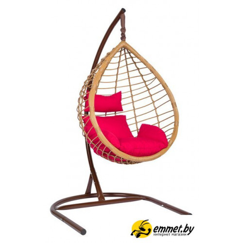 Подвесное кресло LetoLux Bali (коричневый/красный)