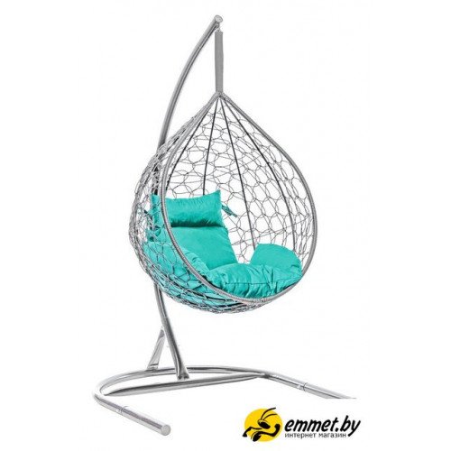 Подвесное кресло LetoLux Liverpool Comfort (графит/бирюзовый)