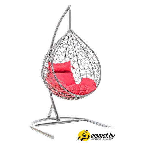 Подвесное кресло LetoLux Liverpool Comfort (графит/красный)