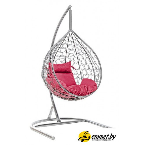 Подвесное кресло LetoLux Liverpool Comfort (графит/бордовый)