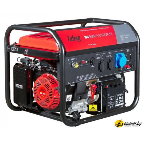 Бензиновый генератор Fubag BS 8500 A ES Duplex (с коннектором автоматики)