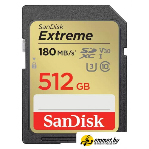Карта памяти SanDisk Extreme SDXC SDSDXVV-512G-GNCIN 512GB