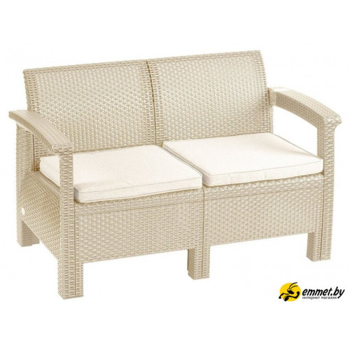 Садовый диван Holiday Ratt двухместный 125x57x76 (серый)