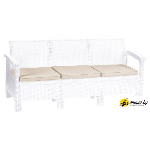 Садовый диван Holiday Ratt трехместный 179x63x76 (белый)