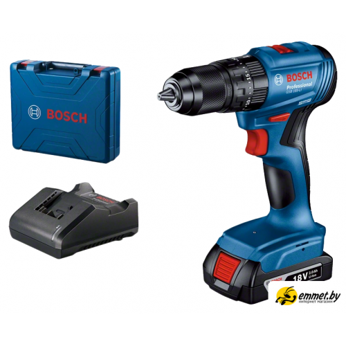 Ударная дрель-шуруповерт Bosch GSB 185-LI Professional 06019K3101 (с 1-им АКБ, кейс)
