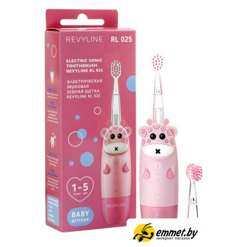 Электрическая зубная щетка Revyline RL 025 Baby (розовый)