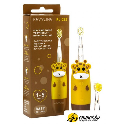 Электрическая зубная щетка Revyline RL 025 Baby (желтый)