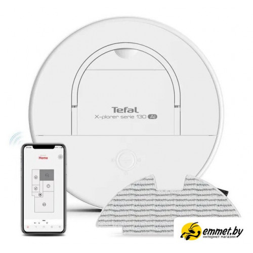 Робот-пылесос Tefal X-Plorer Serie 130AI Animal & Allergy RG9077WH