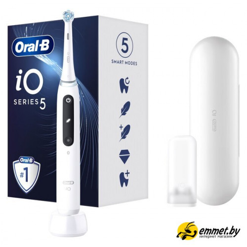 Электрическая зубная щетка Oral-B iO 5 IOG5.1A6.1DK (белый)