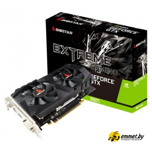 Видеокарта BIOSTAR GeForce GTX 1050 Ti 4GB GDDR5 VN1055TF41