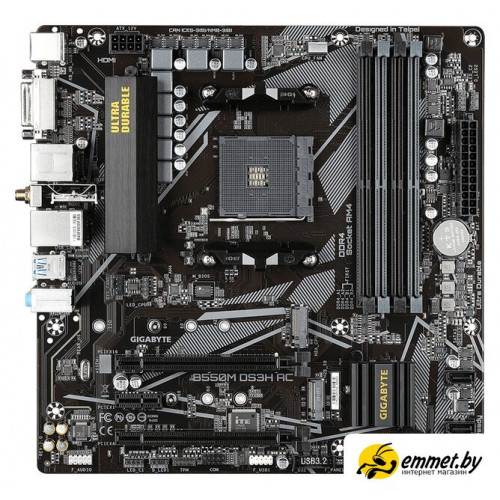 Материнская плата Gigabyte B550M DS3H AC (rev. 1.0/1.1/1.2/1.3)