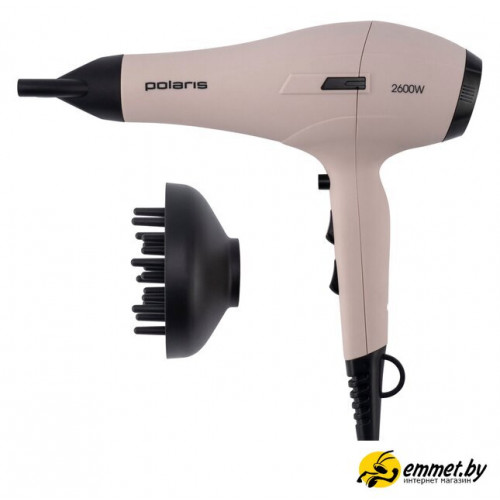 Фен Polaris PHD 2600ACi Salon Hair (пыльный розовый)