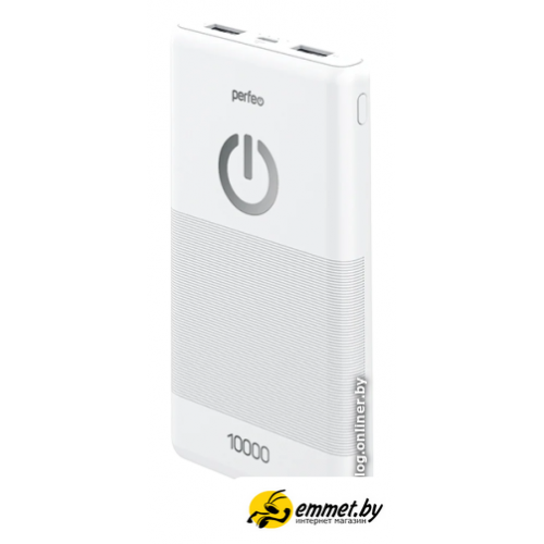 Внешний аккумулятор Perfeo Splash 10000mAh (белый)