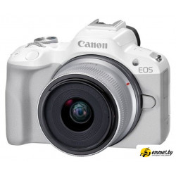 Беззеркальный фотоаппарат Canon EOS R50 RF-S 18-45mm F4.5-6.3 IS STM (белый) Беззеркальный фотоаппарат Canon EOS R50 RF-S 18-45mm F4.5-6.3 IS STM (белый)