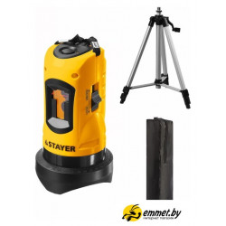 Лазерный нивелир Stayer Professional Lasermax SLL-1 34960-1 (со штативом, сумка) Лазерный нивелир Stayer Professional Lasermax SLL-1 34960-1 (со штативом, сумка)