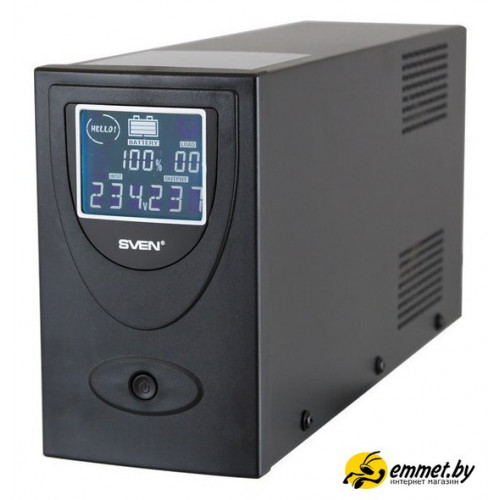 Источники бесперебойного питания SVEN Pro+ 650 (LCD, USB)
