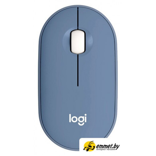 Мышь Logitech M350 Pebble (темно-синий)