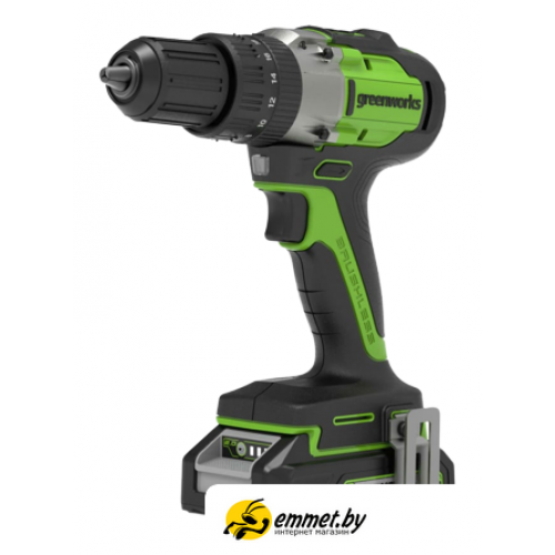 Ударная дрель-шуруповерт Greenworks GD24DD60K2 3704107UA (с 1-им АКБ)