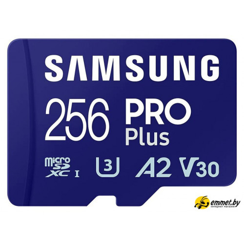 Карта памяти Samsung PRO Plus microSDXC 256GB MB-MD256SA/EU (с адаптером)