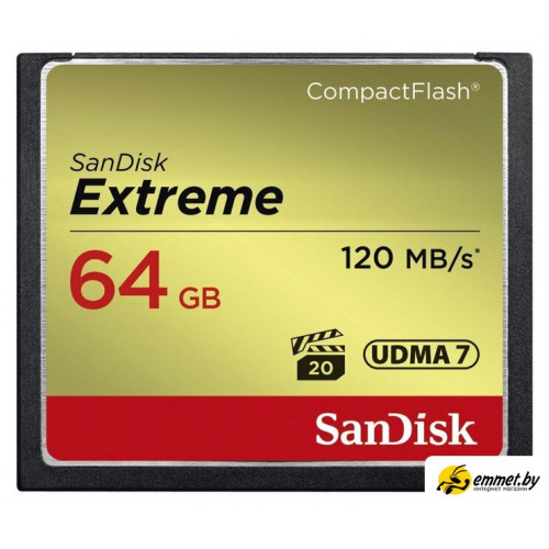Карта памяти SanDisk Extreme CompactFlash 64GB [SDCFXSB-064G-G46]