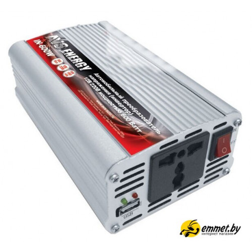 Автомобильный инвертор AVS 12/220V IN-600W