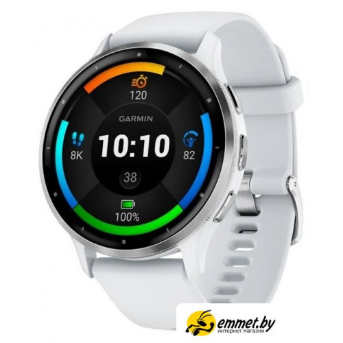 Умные часы Garmin Venu 3 (белый, с силиконовым ремешком)