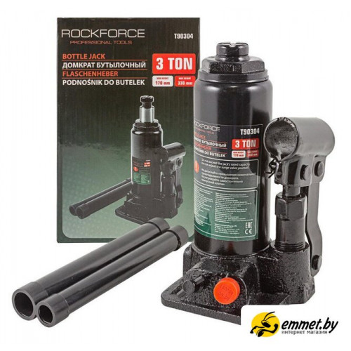 Бутылочный домкрат RockForce RF-T90304(DS) 3т