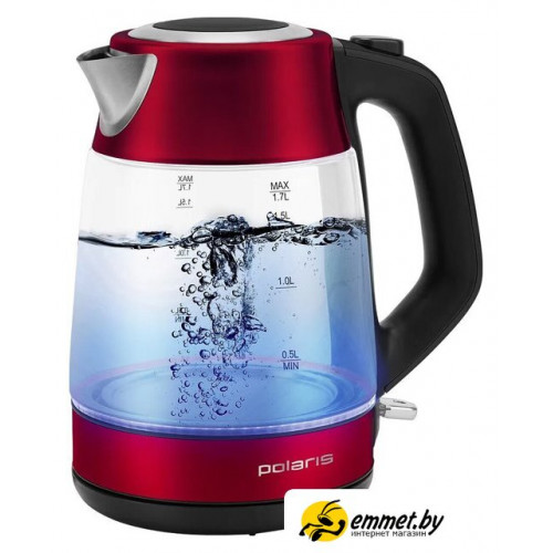 Электрический чайник Polaris PWK 1760CGL (красный)