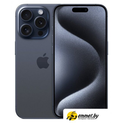 Телефон Apple iPhone 15 Pro Dual SIM 128GB (синий титан)