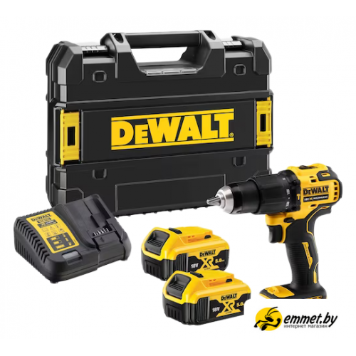 Ударная дрель-шуруповерт DeWalt DCD709P2T (с 2-мя АКБ 5 Ач, кейс)