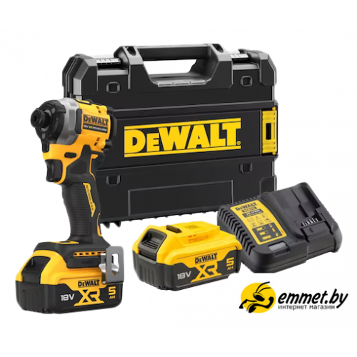 Винтоверт DeWalt DCF850P2T (с 2-мя АКБ 5 Ач, кейс)