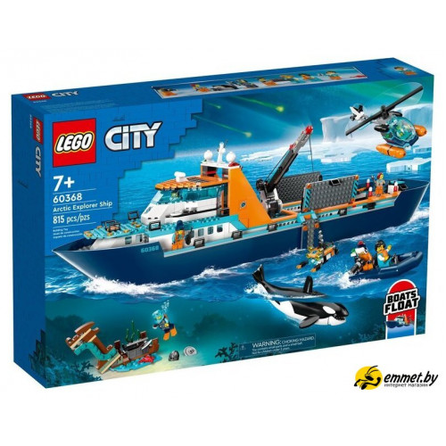 Конструктор LEGO City 60368 Корабль Исследователь Арктики
