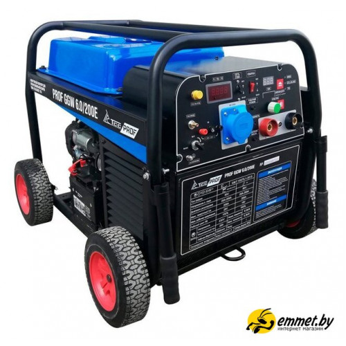 Бензиновый генератор ТСС PROF GGW 6.0/200E (MMA/TIG/Cellulose)