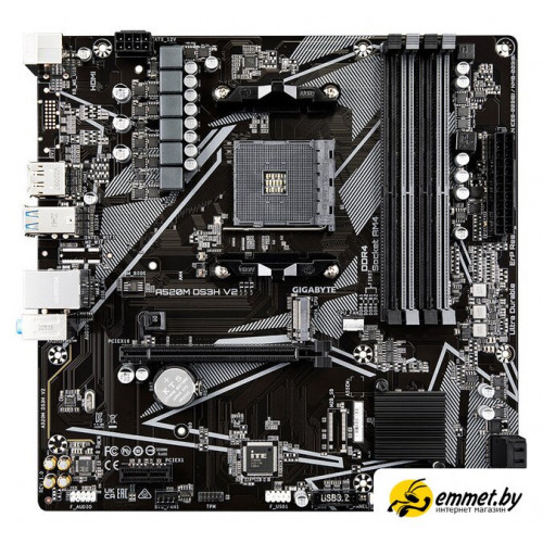 Материнская плата Gigabyte A520M DS3H V2 (rev. 1.0)