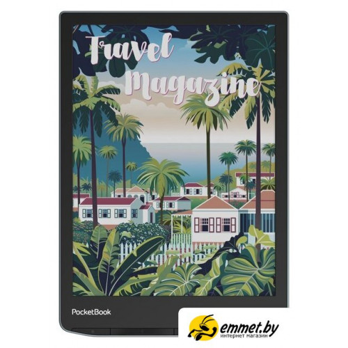 Электронная книга PocketBook 743K3 InkPad Color 3 (черный/серебристый)