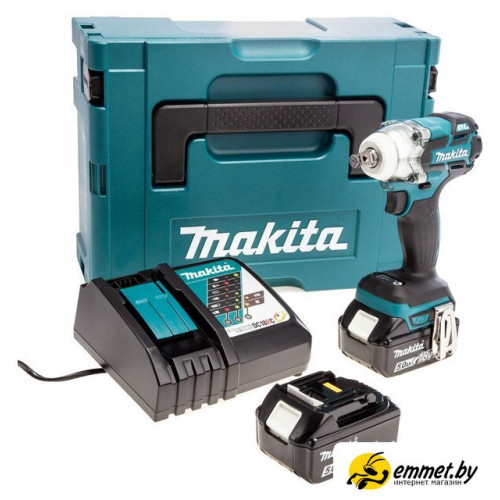 Гайковерт Makita DTW285RTJ (с 2-мя АКБ 5 Ач, кейс)