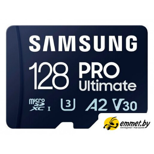 Карта памяти Samsung PRO Ultimate microSDXC 128GB (с адаптером)