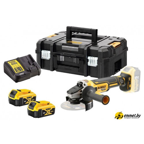 Угловая шлифмашина DeWalt DCG405P2 (с 2-мя АКБ, кейс)