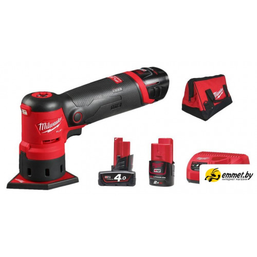 Дельташлифмашина Milwaukee M12FDSS-422X 4933479681 (с 2-мя АКБ 2 Ач, 4 Ач)