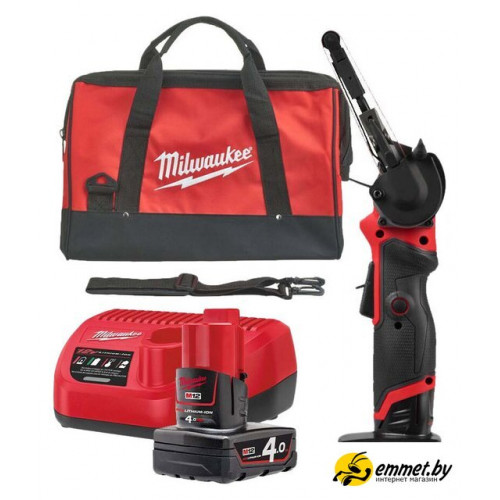 Ленточная шлифмашина Milwaukee M12 Fuel FBFL13-402B (с 2-мя АКБ, сумка)