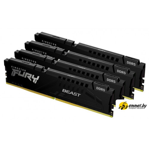 Оперативная память Kingston FURY Beast 4x32ГБ DDR5 5600МГц KF556C40BBK4-128
