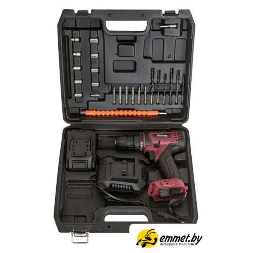 Дрель-шуруповерт Pioneer Tools CD-M2002C-USP (с 2-мя АКБ, кейс, оснастка)