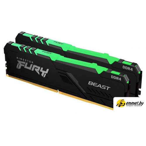 Оперативная память Kingston FURY Beast RGB 2x32ГБ DDR4 3200 МГц KF432C16BB2AK2/64