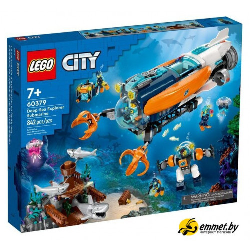 Конструктор LEGO City 60379 Глубоководная исследовательская подводная лодка