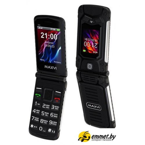 Кнопочный телефон Maxvi E10 (черный)