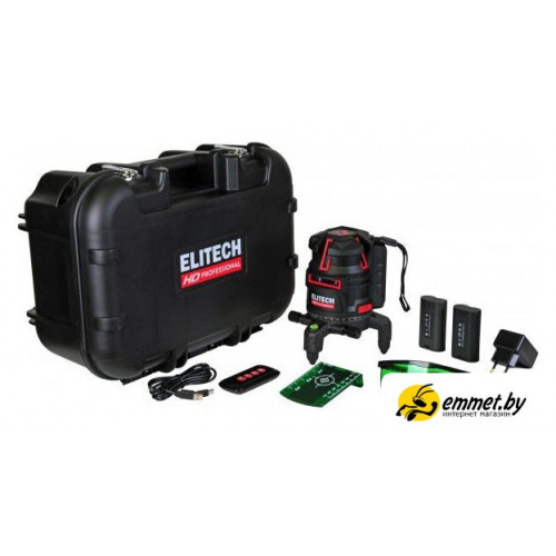 Лазерный нивелир ELITECH HD Professional HD LN 5D Green 204734