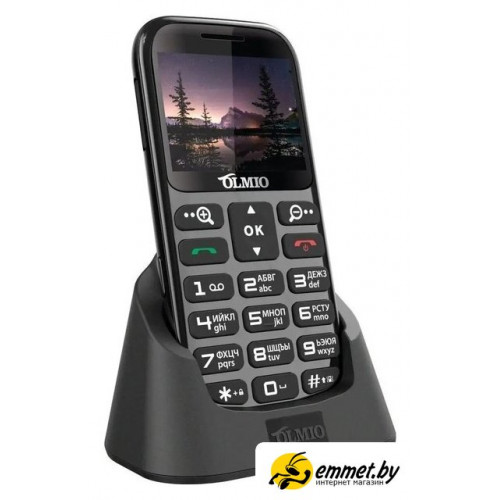 Кнопочный телефон Olmio C37 (черный)