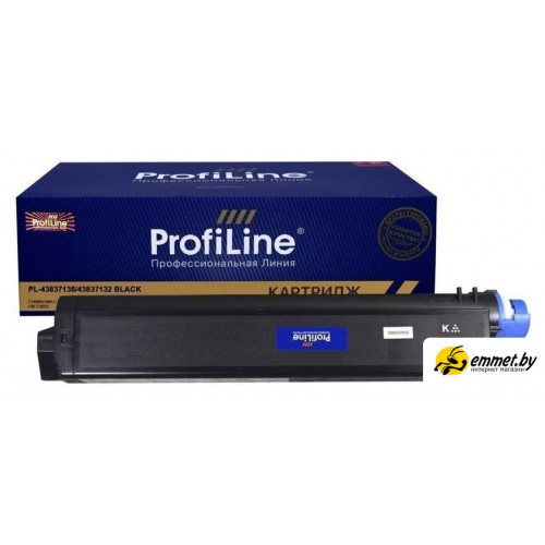 Картридж ProfiLine PL-43837136/43837132-BK (аналог Oki 43837136)