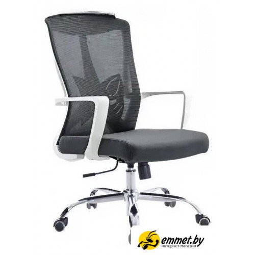 Офисное кресло SitUp Sigma white chrome (сетка black/black)